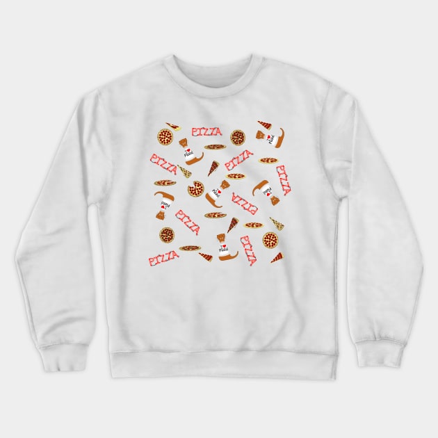 Oliver The Otters Birthday Party Deconstructed Pattern Crewneck Sweatshirt by ButterflyInTheAttic